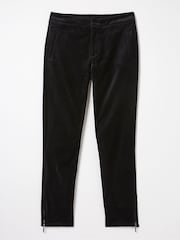 FatFace Isobelle Velvet Black Trousers - Image 1 of 1