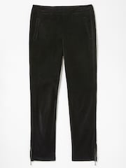 FatFace Isobelle Velvet Black Trousers - Image 5 of 5