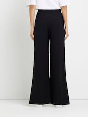River Island Black Triple Pleat Wide Leg Trousers - Image 2 of 4