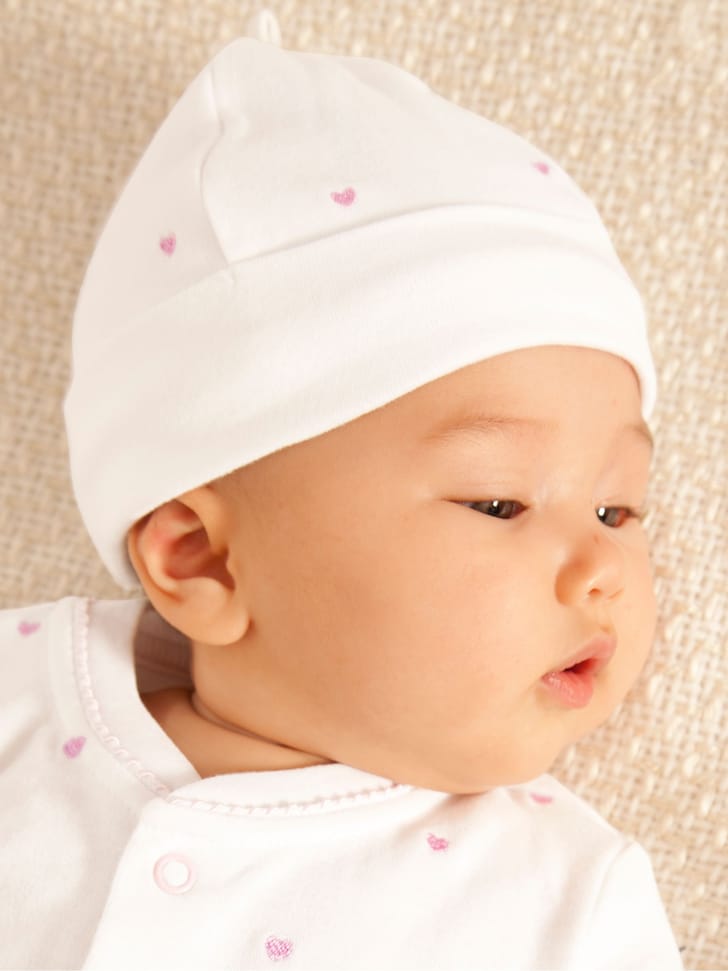 JoJo Maman Bébé Yellow Duck Embroidered Cotton Baby Hat