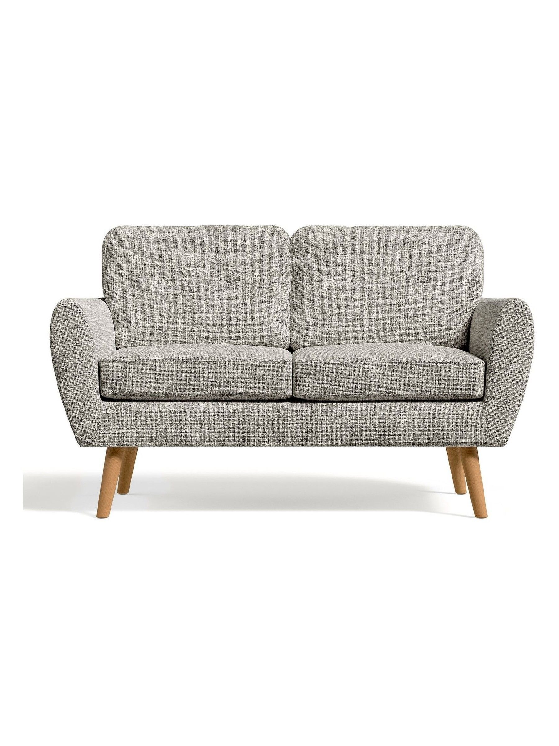 Buy Chunky Chenille Light Grey Small Wilson 2 Seater Sofa from the