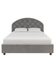 Dorel Home Grey Europe Aspen Velvet Upholstered Bed - Image 2 of 3