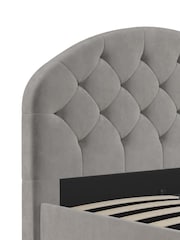 Dorel Home Grey Europe Aspen Velvet Upholstered Bed - Image 3 of 3