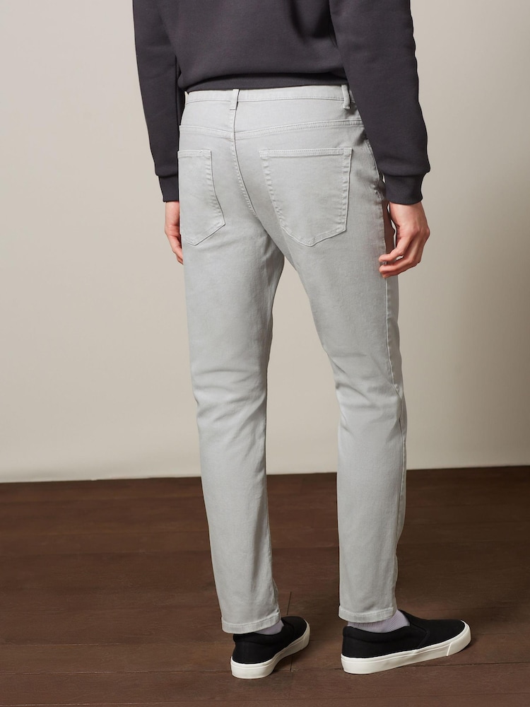 Gris clair - mince - Jeans stretch colorées - Image 4 of 10