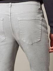 Light Grey Slim Coloured Stretch Jeans - Image 6 of 10
