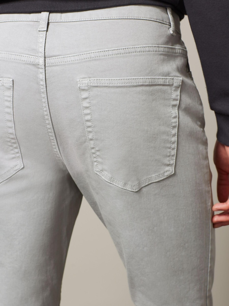 Gris clair - mince - Jeans stretch colorées - Image 6 of 10