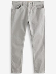 Light Grey Slim Coloured Stretch Jeans - Image 7 of 10