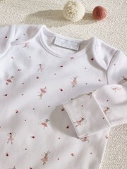 The White Company Organic Cotton Ballerina White Suitcase Gift Set - Image 2 of 2