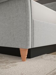 Laura Ashley Baron Chenille Silver Gloucester Upholstered Ottoman Storage Bed Bed - Image 5 of 7