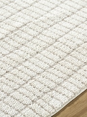 LIVABLISS White Cascade Textured Modern High Pile Rug - Image 4 of 6