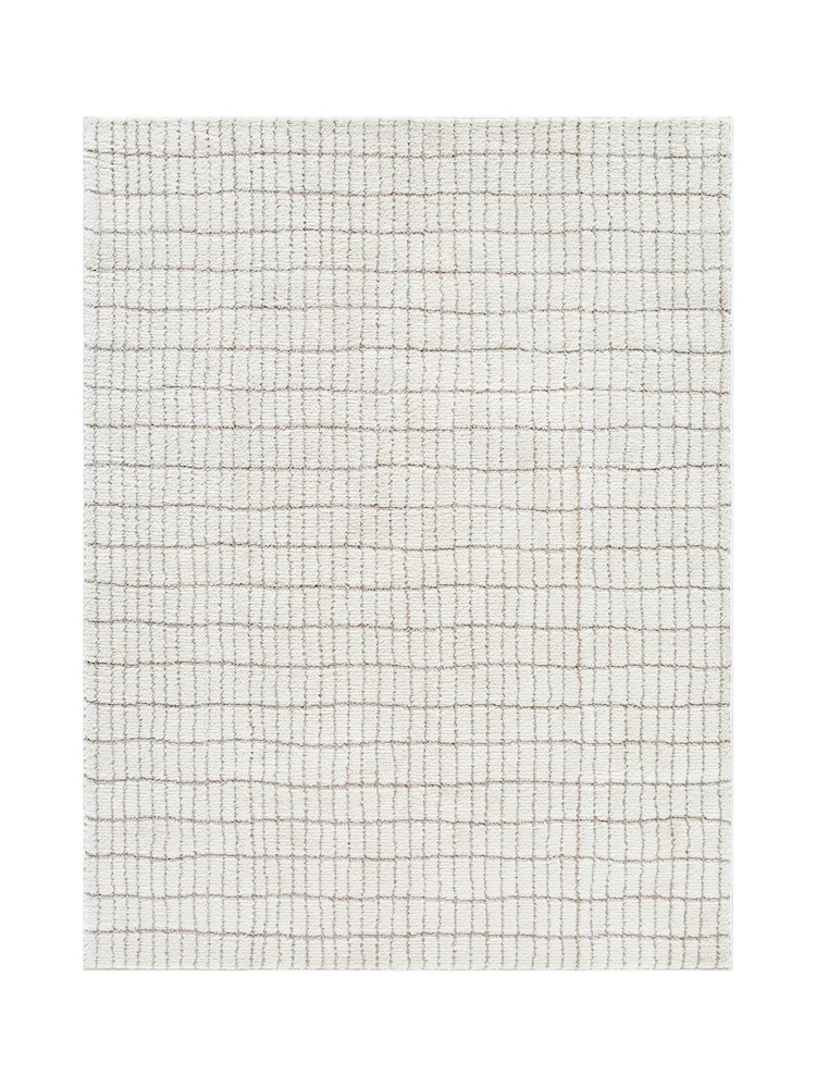 LIVABLISS White Cascade Textured Modern High Pile Rug - Image 6 of 6