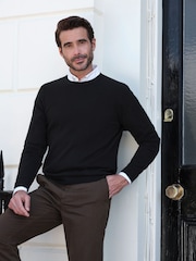 Schwarz - Pure Collection Cashmere Crew Sweater - Bild 1 von 4