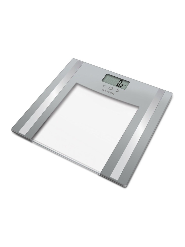 Salter Silver Glass Analyser Bathroom Scales - Image 2 of 4