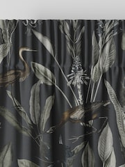 Graham & Brown Midnight Black Glasshouse Made to Measure 100% Cotton Curtains - Image 5 of 8