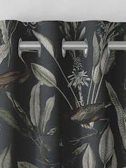 Graham & Brown Midnight Black Glasshouse Made to Measure 100% Cotton Curtains - Image 6 of 8