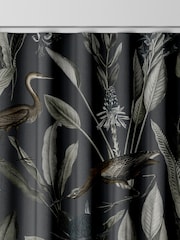 Graham & Brown Midnight Black Glasshouse Made to Measure 100% Cotton Curtains - Image 7 of 8