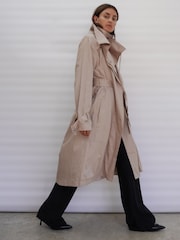 Religion Natural Lightweight Waterfall Cotton Charisma Trench Coat - Image 2 of 2
