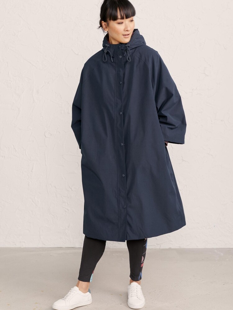 Seasalt Cornwall Navy Blue Waterproof Exploring Coat - Image 2 of 4