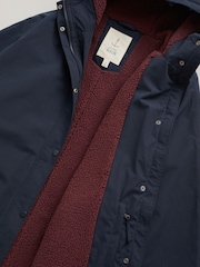 Seasalt Cornwall Navy Blue Waterproof Exploring Coat - Image 4 of 4