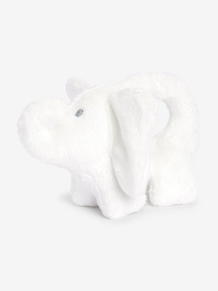 The White Company White Elephant Rattle Toy - Image 2 of 2