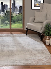 LIVABLISS Beige Floransa Abstract Modern Marble Rug - Image 1 of 5