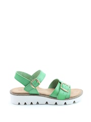Heavenly Feet Ladies Green Vegan Friendly Comfort Sandals - Image 1 of 4