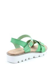Heavenly Feet Ladies Green Vegan Friendly Comfort Sandals - Image 3 of 4