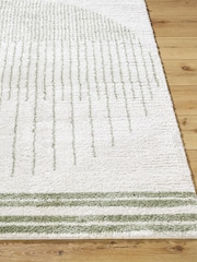 LIVABLISS Green Fossay Washable Shaggy Modern Rug - Image 2 of 6
