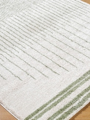 LIVABLISS Green Fossay Washable Shaggy Modern Rug - Image 4 of 6