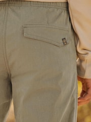 Stone Regular Tapered Stretch Cargo Joggers - Image 4 of 12