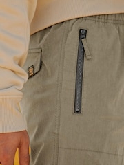 Stone Regular Tapered Stretch Cargo Joggers - Image 5 of 12