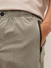 Stone Regular Tapered Stretch Cargo Joggers - Image 9 of 12