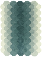 Asiatic Rugs Teal Blue Hive Rug - Image 2 of 4
