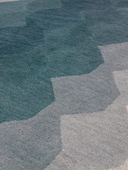 Asiatic Rugs Teal Blue Hive Rug - Image 4 of 4