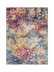 LIVABLISS Yellow Floransa Abstract Modern Marble Rug - Image 5 of 5