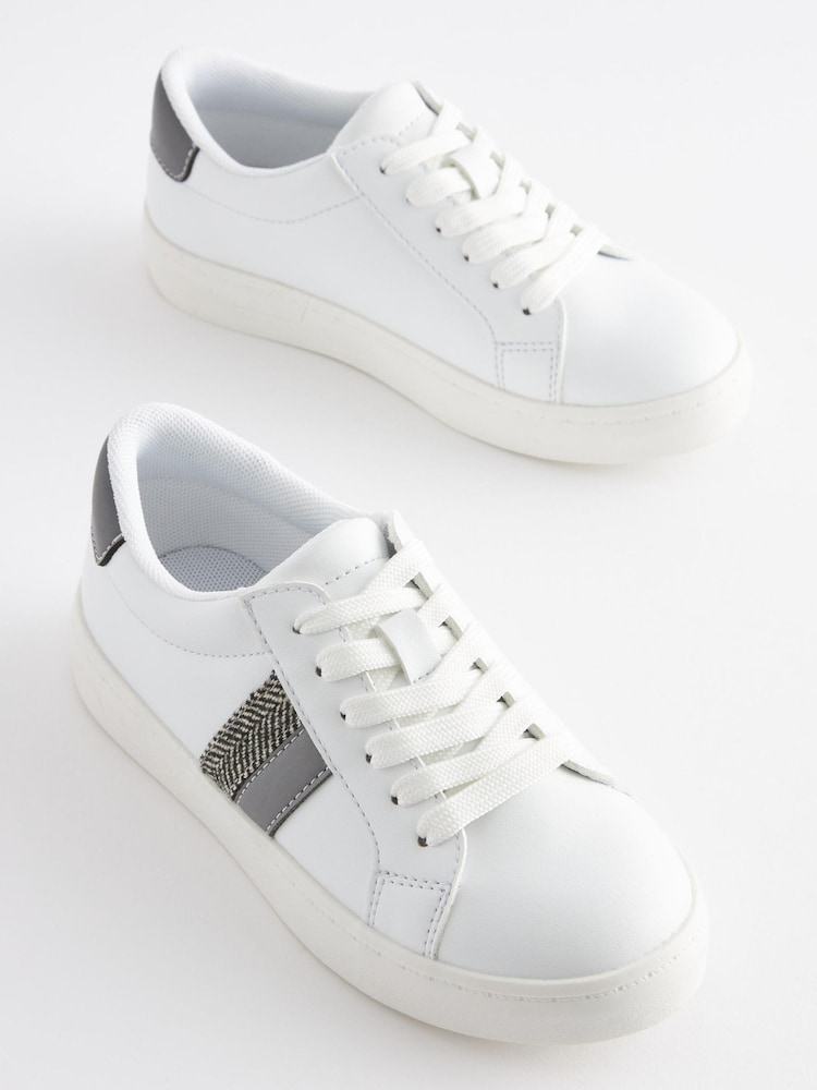 White Smart Lace-Up Shoes - Image 1 of 5