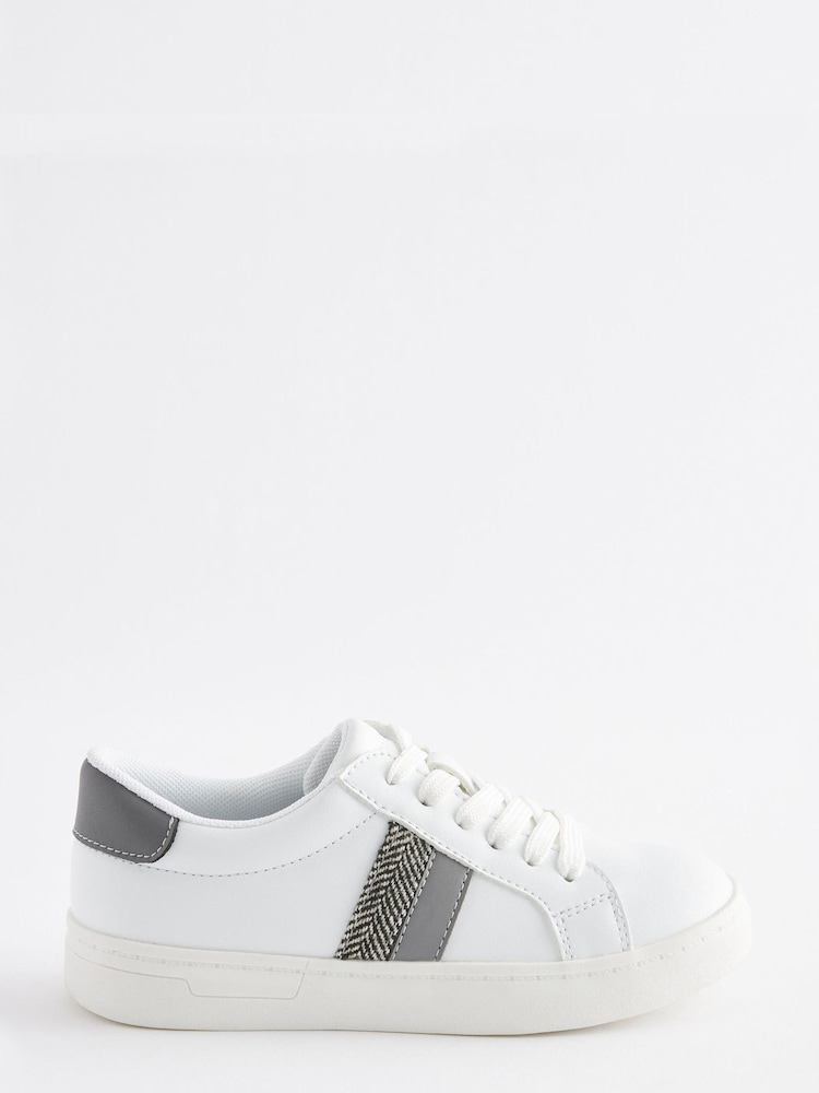 White Smart Lace-Up Shoes - Image 2 of 5