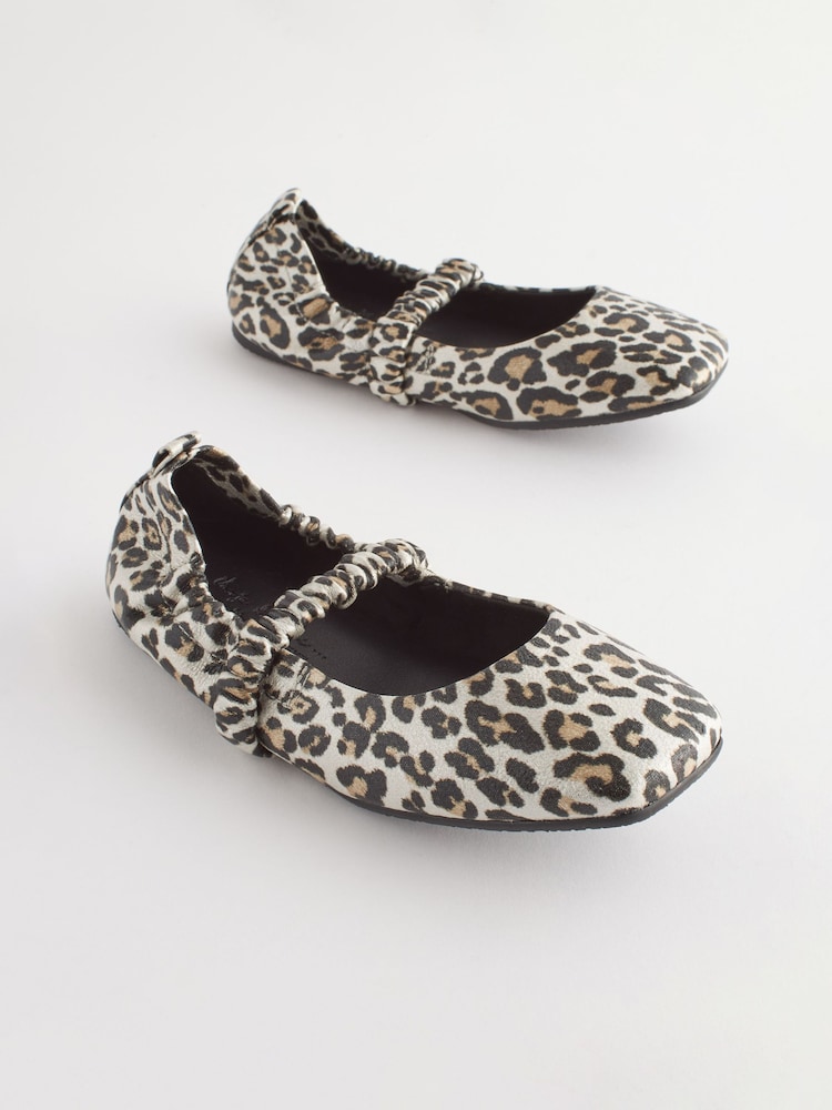 Animal Print Stretch Square Toe Mary Jane Shoes - Image 1 of 5
