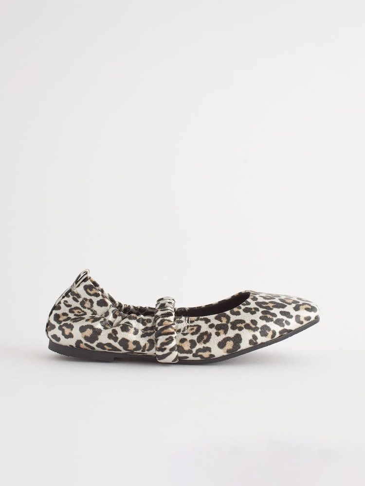 Animal Print Stretch Square Toe Mary Jane Shoes - Image 2 of 5