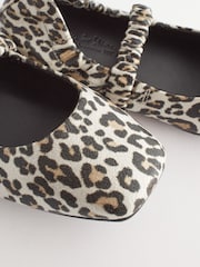 Animal Print Stretch Square Toe Mary Jane Shoes - Image 5 of 5