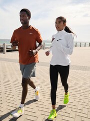 Nike White Dri-FIT Swoosh Half Zip Running Top - Image 6 of 7