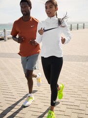Nike White Dri-FIT Swoosh Half Zip Running Top - Image 7 of 7