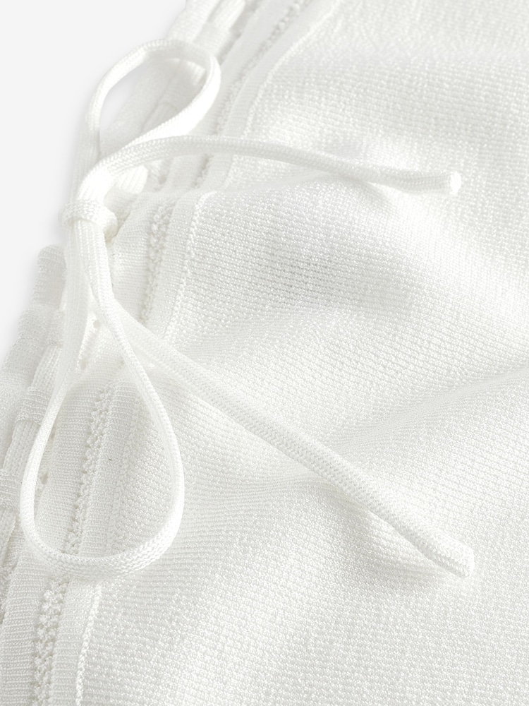 Ecru Cream Tie Detail Boobtube - Image 6 of 6