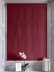 Crimson Red Burgundy Montero Velvet Made To Measure Roman Blind - Image 5 of 6