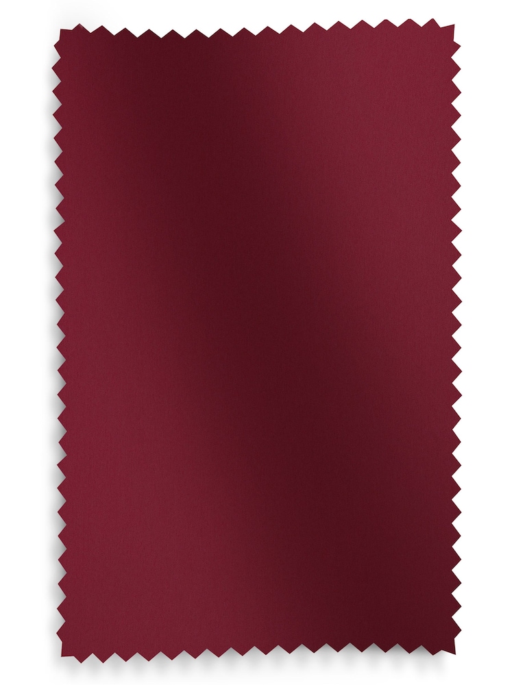 Crimson Red Burgundy Montero Velvet Made To Measure Roman Blind - Image 5 of 5