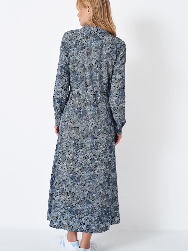 Crew Clothing Company White Stripe Shirt Dress - Image 2 of 4