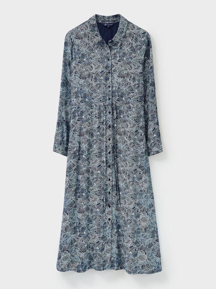 Crew Clothing Company White Stripe Shirt Dress - Image 4 of 4