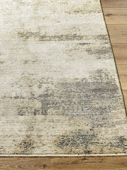 LIVABLISS Brown Myrtle Avenue III Galey Alix Abstract Modern Marble Fringe Rug - Image 3 of 7