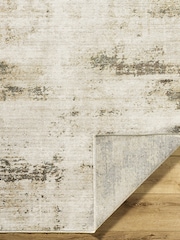 LIVABLISS Brown Myrtle Avenue III Galey Alix Abstract Modern Marble Fringe Rug - Image 4 of 7