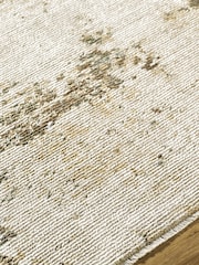 LIVABLISS Brown Myrtle Avenue III Galey Alix Abstract Modern Marble Fringe Rug - Image 5 of 7